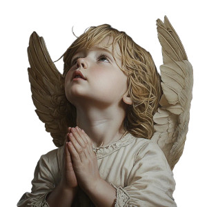 Praying Angel Child Vinyl Car Decal Sticker – Waterproof & UV-Resistant 8" Praying Angel Child Vinyl Car Decal Sticker – Waterproof & UV-Resistant 8"