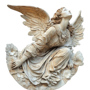Flying Angel Sculpture V3 Vinyl Car Decal Sticker – Waterproof & UV-Resistant 8" Flying Angel Sculpture V3 Vinyl Car Decal Sticker – Waterproof & UV-Resistant 8"