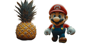 Dancing Pineapple Mario Vinyl Car Decal Sticker – Waterproof & UV-Resistant 8"