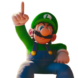 Determined Luigi Vinyl Car Decal Sticker – Waterproof & UV-Resistant 8"