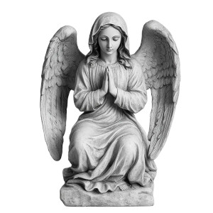 Mary Statue Wings Vinyl Car Decal Sticker – Waterproof & UV-Resistant 8"