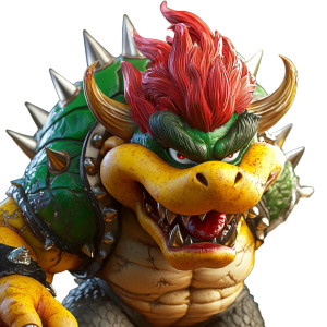 Bowser 3D Render Vinyl Car Decal Sticker – Waterproof & UV-Resistant 8"