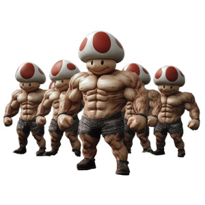 Muscular Toad Army Vinyl Car Decal Sticker – Waterproof & UV-Resistant 8"