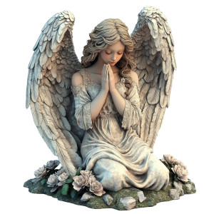 Praying Angel Sculpture V2 Vinyl Car Decal Sticker – Waterproof & UV-Resistant 8" Praying Angel Sculpture V2 Vinyl Car Decal Sticker – Waterproof & UV-Resistant 8"