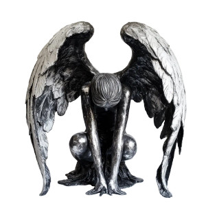Opening Angel Wings Vinyl Car Decal Sticker – Waterproof & UV-Resistant 8"