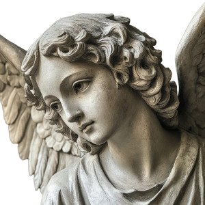 Renaissance Angel Statue V3 Vinyl Car Decal Sticker – Waterproof & UV-Resistant 8"