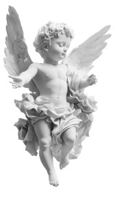 Baby Angel Flight Vinyl Car Decal Sticker – Waterproof & UV-Resistant 8"