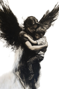 Angel And Child Vinyl Car Decal Sticker – Waterproof & UV-Resistant 8" Angel And Child Vinyl Car Decal Sticker – Waterproof & UV-Resistant 8"