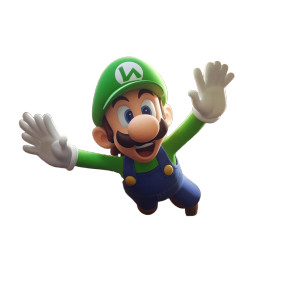 Luigi Vent Jump Vinyl Car Decal Sticker – Waterproof & UV-Resistant 8"