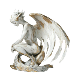 Dragon-Woman Hybrid Vinyl Car Decal Sticker – Waterproof & UV-Resistant 8"