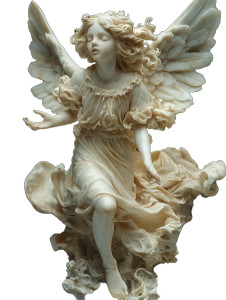 Greek Angel Sculpture V3 Vinyl Car Decal Sticker – Waterproof & UV-Resistant 8"