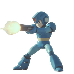 Mega Man Charging Vinyl Car Decal Sticker – Waterproof & UV-Resistant 8"