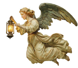 Flying Angel Lamp Vinyl Car Decal Sticker – Waterproof & UV-Resistant 8"