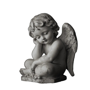 Cherub Statue V3 Vinyl Car Decal Sticker – Waterproof & UV-Resistant 8"