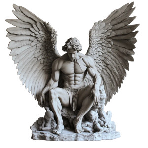 Protector Statue Vinyl Car Decal Sticker – Waterproof & UV-Resistant 8"