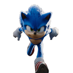 Sonic Running Fast V3 Vinyl Car Decal Sticker – Waterproof & UV-Resistant 8"