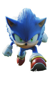 Sonic Portrait Vinyl Car Decal Sticker – Waterproof & UV-Resistant 8"