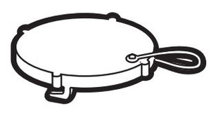 Barker Mfg. Portable Waste Holding Tank Cap | Fits Barker 5 Gallon Tank | Push-In | Made in USA
