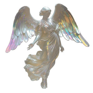 Pearlescent Angel Vinyl Car Decal Sticker – Waterproof & UV-Resistant 8" Pearlescent Angel Vinyl Car Decal Sticker – Waterproof & UV-Resistant 8"