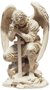 Angel Sculpture V6 Vinyl Car Decal Sticker – Waterproof & UV-Resistant 8"