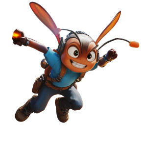 Andy The Ant V2 Vinyl Car Decal Sticker – Waterproof & UV-Resistant 8"