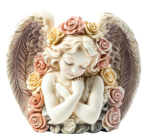 Porcelain Angel Vinyl Car Decal Sticker – Waterproof & UV-Resistant 8"