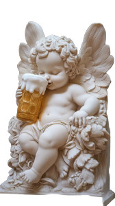 Beer-Drinking Cupid Vinyl Car Decal Sticker – Waterproof & UV-Resistant 8"