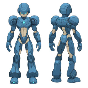 Mega Man Concept Vinyl Car Decal Sticker – Waterproof & UV-Resistant 8"