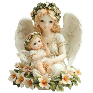Angel Mother Sculpture Vinyl Car Decal Sticker – Waterproof & UV-Resistant 8" Angel Mother Sculpture Vinyl Car Decal Sticker – Waterproof & UV-Resistant 8"