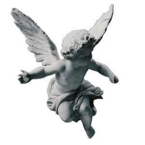 Flying Cherub Statue V3 Vinyl Car Decal Sticker – Waterproof & UV-Resistant 8" Flying Cherub Statue V3 Vinyl Car Decal Sticker – Waterproof & UV-Resistant 8"