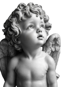 Angelic Baby Sculpture Vinyl Car Decal Sticker – Waterproof & UV-Resistant 8" Angelic Baby Sculpture Vinyl Car Decal Sticker – Waterproof & UV-Resistant 8"