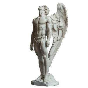 Marble Statue Icarus Vinyl Car Decal Sticker – Waterproof & UV-Resistant 8"