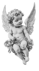 Baby Cherub Statue Vinyl Car Decal Sticker – Waterproof & UV-Resistant 8" Baby Cherub Statue Vinyl Car Decal Sticker – Waterproof & UV-Resistant 8"