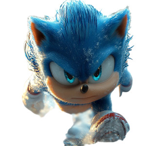 Sonic On Ice Vinyl Car Decal Sticker – Waterproof & UV-Resistant 8"