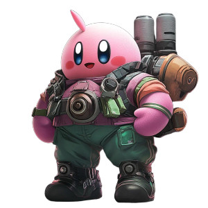 Tactical Kirby Vinyl Car Decal Sticker – Waterproof & UV-Resistant 8"