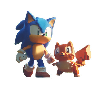 Sonic With Charmander Vinyl Car Decal Sticker – Waterproof & UV-Resistant 8"