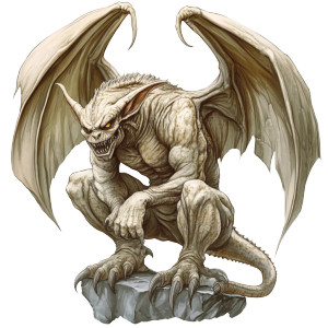 Gargoyle Monster Vinyl Car Decal Sticker – Waterproof & UV-Resistant 8"