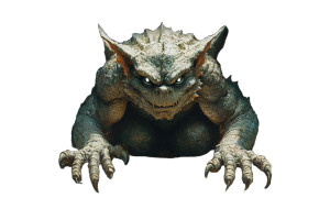 Imposing Living Gargoyle Vinyl Car Decal Sticker – Waterproof & UV-Resistant 8"