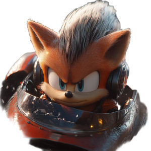 Sonic Spaceship Vinyl Car Decal Sticker – Waterproof & UV-Resistant 8"