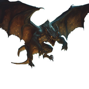 Gargoyle Landing Vinyl Car Decal Sticker – Waterproof & UV-Resistant 8"