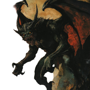 Gothic Demon Art Vinyl Car Decal Sticker – Waterproof & UV-Resistant 8"