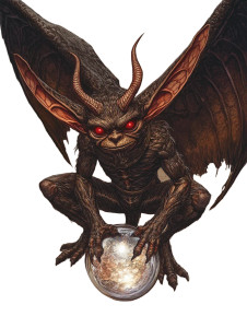 Gremlin On Crystal Vinyl Car Decal Sticker – Waterproof & UV-Resistant 8"