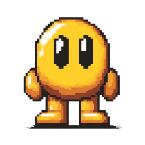 Pixel Art Pacman Vinyl Car Decal Sticker – Waterproof & UV-Resistant 8"