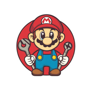 Mario Bross Ferretería Vinyl Car Decal Sticker – Waterproof & UV-Resistant 8"