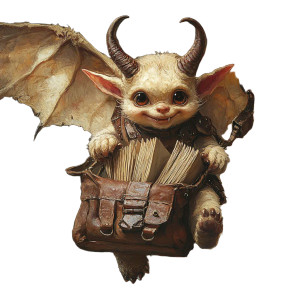 Friendly Devilish Creature Vinyl Car Decal Sticker – Waterproof & UV-Resistant 8"