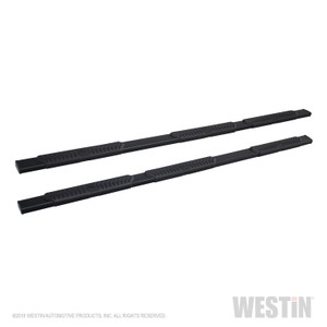 Upgrade Your Truck with Westin Automotive R5 Modular 5 Inch Wheel-to-Wheel Nerf Bars | Stylish Design with Bed Steps | Black Powder Coated Aluminum