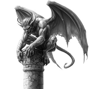 Evil Gargoyle Tattoo Vinyl Car Decal Sticker – Waterproof & UV-Resistant 8"