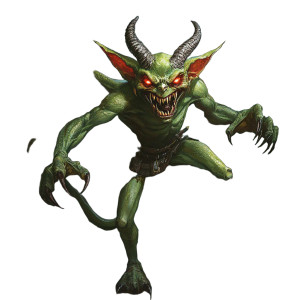 Green Imp Vinyl Car Decal Sticker – Waterproof & UV-Resistant 8"