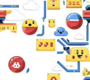 Retro Arcade Characters Vinyl Car Decal Sticker – Waterproof & UV-Resistant 8"