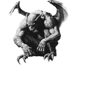 Dark Magick Gargoyle Vinyl Car Decal Sticker – Waterproof & UV-Resistant 8"